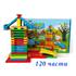 Детски многоцветен дървен конструктор 120 части | Детски Играчки  - Добрич - image 0