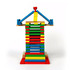 Детски многоцветен дървен конструктор 120 части | Детски Играчки  - Добрич - image 3