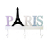 Декоративна закачалка за стена Paris с три куки за закачане | Дом и Градина  - Добрич - image 1