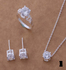 Ново! Сребърни комплекти с камъни цирконий | Комплекти  - Русе - image 0