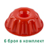 Комплект от 6 броя пластмасови форми за пудинг крем | Дом и Градина  - Добрич - image 7