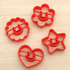 Форми за сладки линцери усмивки форми за изрязване 4 броя | Дом и Градина  - Добрич - image 1