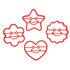 Форми за сладки линцери усмивки форми за изрязване 4 броя | Дом и Градина  - Добрич - image 4