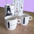 Комплект керамични чаши за кафе на метална стойка Айфелова к | Дом и Градина  - Добрич - image 1