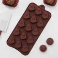 Силиконова форма за шоколадови бонбони сърца форми за лед съ-Дом и Градина