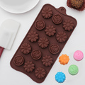 Силиконова форма за шоколадови бонбони цветенца и розички-Дом и Градина