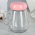 Стъклен буркан чаша за чай с цедка дръжка и капаче на винт | Дом и Градина  - Добрич - image 3