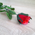 Изкуствена червена роза за декорация прибрана 62см | Дом и Градина  - Добрич - image 2