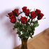 Изкуствена червена роза за декорация прибрана 62см | Дом и Градина  - Добрич - image 3