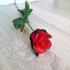 Изкуствена червена роза за декорация прибрана 62см | Дом и Градина  - Добрич - image 7