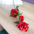 Изкуствена червена роза за декорация роза разцъфнала тройна | Дом и Градина  - Добрич - image 5