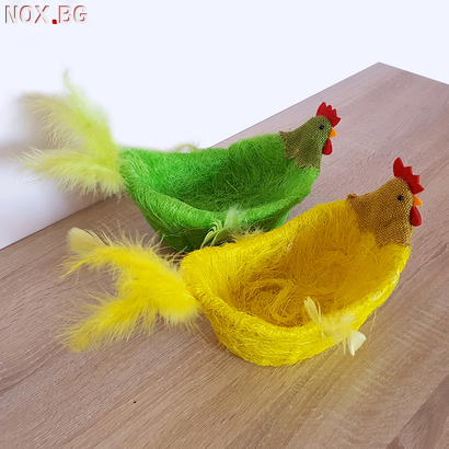 Великденски панер кокошка кошничка панер за великденски яйца | Дом и Градина | Добрич