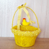 Кошничка с дръжка декорирана с пиле и гнездо яйца | Дом и Градина  - Добрич - image 1