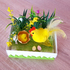 Декорация украса за Великден Кокошка с пиленце и яйца 12x10cм | Дом и Градина  - Добрич - image 1