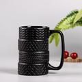 Черна керамична чаша автомобилни гуми оригинален подарък-Дом и Градина