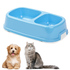 Пластмасова двойна купа за кучета и котки хранилка за домашн | Аксесоари  - Добрич - image 0