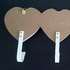 Декоративна дървена закачалка 3 сърца с надпис Love стенна з | Дом и Градина  - Добрич - image 3