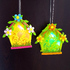 Декоративна светеща къщичка от филц висяща украса за Великде | Дом и Градина  - Добрич - image 0