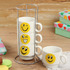 Комплект керамични чаши за кафе на метална стойка Усмивки | Дом и Градина  - Добрич - image 0