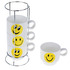 Комплект керамични чаши за кафе на метална стойка Усмивки | Дом и Градина  - Добрич - image 1