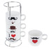Комплект керамични чаши за кафе на метална стойка Чаши с Мус | Дом и Градина  - Добрич - image 4