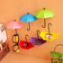 Лепящи закачалки чадърчета 2бр в комплект цветна закачалка ч | Дом и Градина  - Добрич - image 3