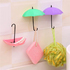 Лепящи закачалки чадърчета 2бр в комплект цветна закачалка ч | Дом и Градина  - Добрич - image 6