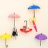 Лепящи закачалки чадърчета 2бр в комплект цветна закачалка ч | Дом и Градина  - Добрич - image 9