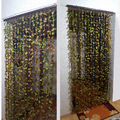 Декоративна завеса за врата листа ресни за врата зелени лист-Дом и Градина