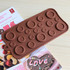 Силиконова форма за шоколадови бонбони копчета | Дом и Градина  - Добрич - image 1