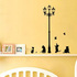 Стикери за стена котки с птици сърца и уличен фенер стикери | Дом и Градина  - Добрич - image 1