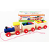 Дървен влак с вагони и строителни цветни блокчета конструкто | Детски Играчки  - Добрич - image 4