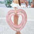 Надуваем пояс розово сърце с движещи се блестящи частици 85с | Дом и Градина  - Добрич - image 1