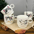 Комплект керамични чаши за кафе и чай на метална стойка Коте | Дом и Градина  - Добрич - image 0