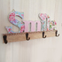 Декоративна дървена закачалка SMILE стенна закачалка с 4 кук | Дом и Градина  - Добрич - image 1