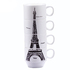 Комплект керамични чаши за кафе на метална стойка Айфелова | Други  - Добрич - image 2