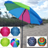 Голям плажен чадър с пречупване 200см диаметър регулираща в | Играчки и Хоби  - Добрич - image 1