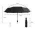 Сгъваем автоматичен чадър за дъжд двоен автомат едноцветен 9 | Други  - Добрич - image 4