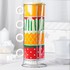 Цветни чаши за кафе или чай на стойка с принт плодове | Дом и Градина  - Добрич - image 3