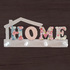 Декоративна дървена закачалка HOME цветен принт стенна закач | Други  - Добрич - image 2