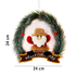 Коледен венец с надпис Merry Christmas и коледна фигура 24cm | Изкуство  - Добрич - image 2