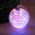 Светеща коледна топка с брокат за украса на елха 10см диамет | Изкуство  - Добрич - image 2