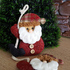 Коледна украса за окачване Дядо Коледа 3 броя на въженце | Изкуство  - Добрич - image 1