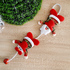 Коледна украса висящ Дядо Коледа и Снежко със звънче 44см | Изкуство  - Добрич - image 2