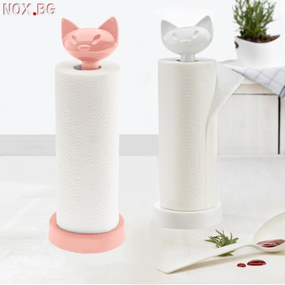 Поставка за кухненска хартия котка пластмасова стойка за кух | Други | Добрич