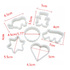 6 бр пластмасови резци форми за домашни сладки меденки бискв | Дом и Градина  - Добрич - image 4