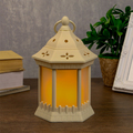 1343 Декоративен Led фенер лампа с ефект на пламък 20x14cm-Други