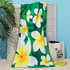 1338 Плажна кърпа зелена на цветя хавлия за плаж 70x140cm | Други  - Добрич - image 0
