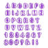 1384 Комплект от 40 броя резци букви цифри и символи за деко | Други  - Добрич - image 5