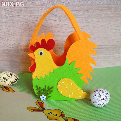 1418 Великденска кошничка за яйца и лакомства Кокошка | Други | Добрич